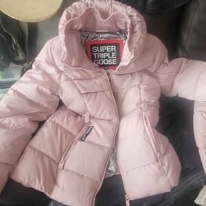 Super Triple Goose Women's Light Pink Puffer Jacket